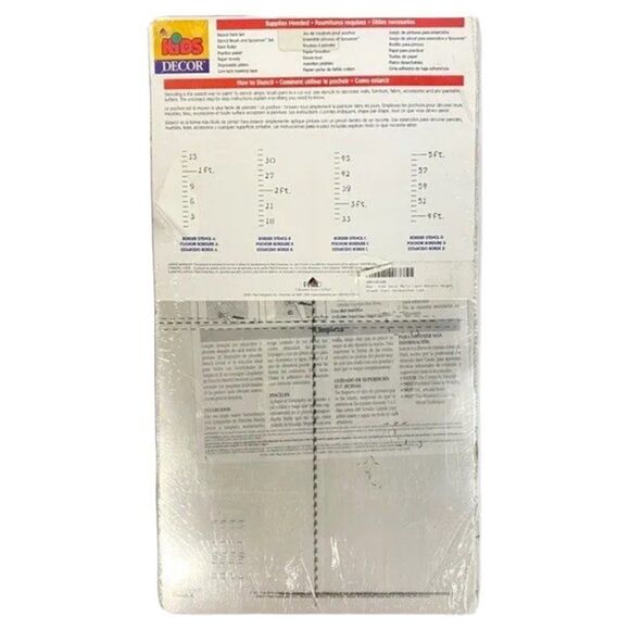 Kids Decor Multi-Layer Borders Unisex Kids Multicolor Stencils Overlays New - Picture 2 of 5